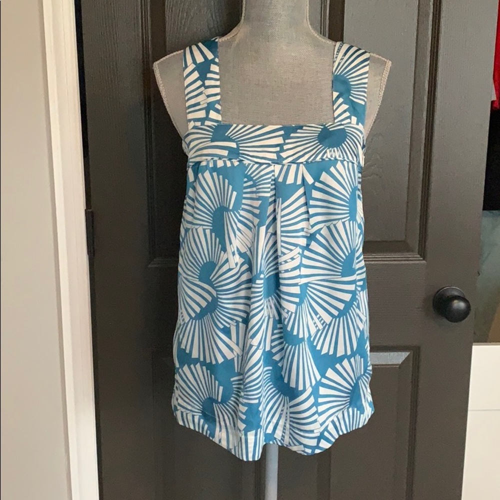 NWOT Banana Republic geometric satin cami size 4